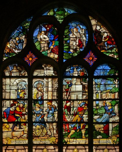 Escenas de la vida de Santa Bárbara de French School