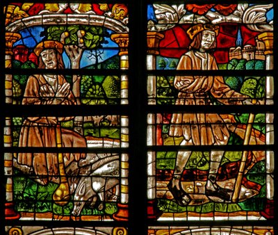 Escena de la historia del hijo pródigo: el remordimiento se instala; regresa a casa de French School