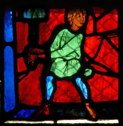 Ventana w24 que representa una figura de French School