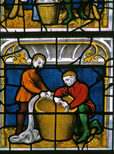 Ventana w25 que representa a un pañero trabajando en la ventana de los Pañeros de French School