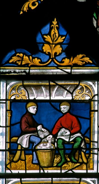 Ventana w25 que representa a un pañero trabajando en la ventana de los Pañeros de French School