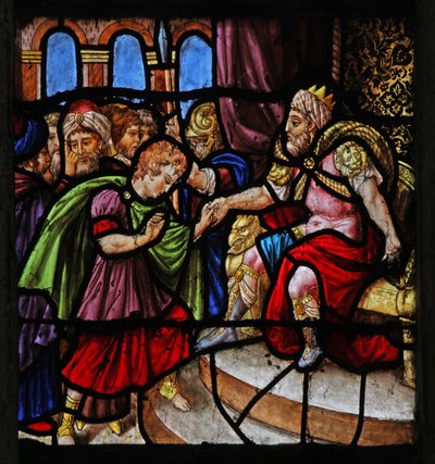 Escena de la historia de José: ante el faraón (moderno) de French School