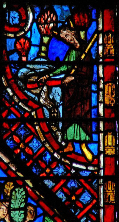 Moisés en la roca de Horeb de French School