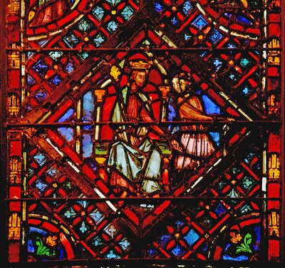 Ventana w2 Moisés deja el palacio del faraón Éxodo II 15 de French School