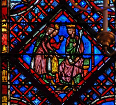 Ventana w2 El faraón y sus magos Éxodo VII 11 o 22 de French School