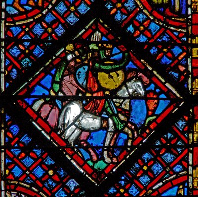 Ventana w2 El ejército del faraón persigue a los israelitas Éxodo XIV 8 de French School