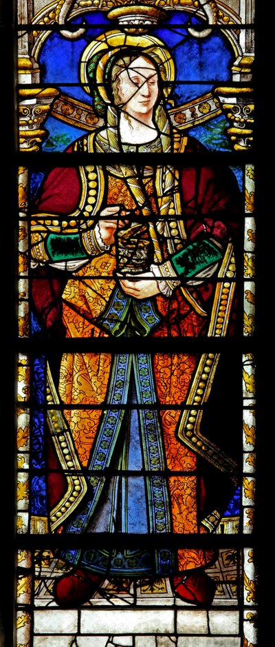 Ventana w2 que representa a Santa María Magdalena de French School