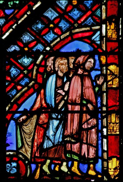 Ventana w2 Los israelitas parten Éxodo XIV 19-20 de French School