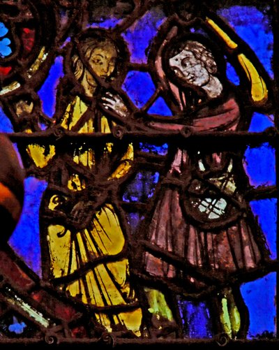 Ventana w2 Las jóvenes son maltratadas por los pastores Éxodo II 17 de French School