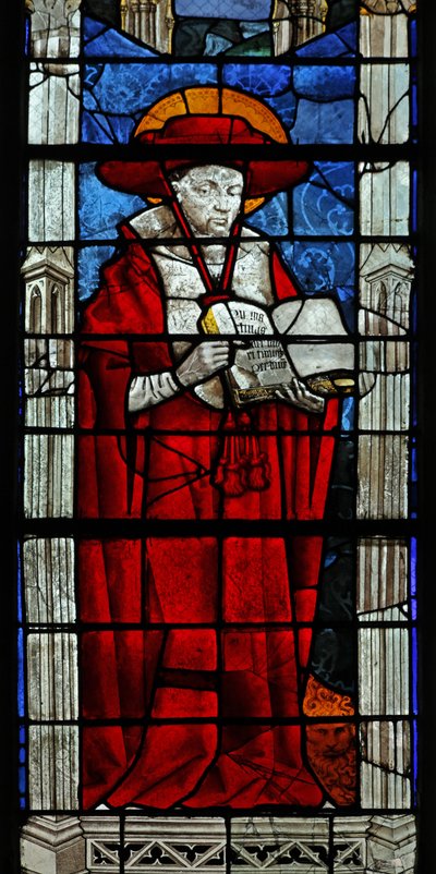 Ventana w35 que representa a San Jerónimo de French School