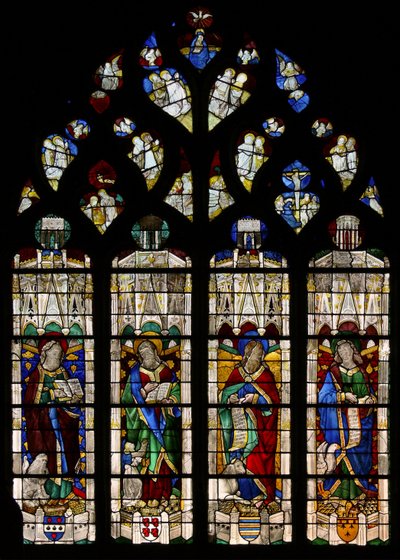Ventana w37 que representa a los Evangelistas - Cuatro de French School