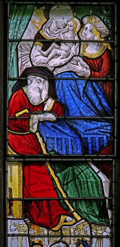 Escena de la vida de la Virgen María - su nacimiento; Joaquín duerme de French School