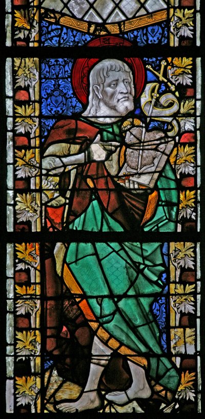 Ventana w47 que representa a San Juan Bautista de French School