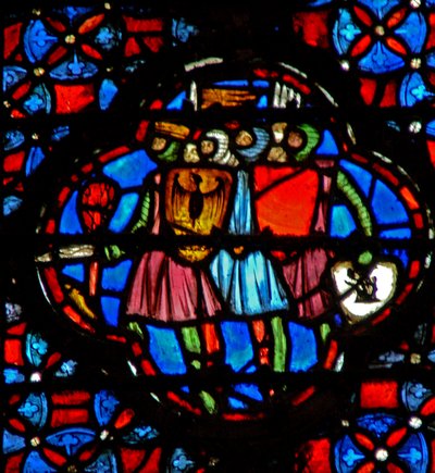Ventana w4 Marchando a la guerra. Josué XI 7 de French School