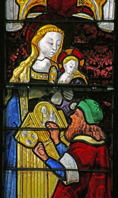 San Lucas pintando a la Virgen María de French School