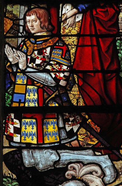 Ventana w4 que representa a un donante - François de Montmorency de French School