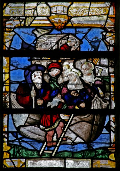 Ventana w5 que representa el Arca de Noé de French School