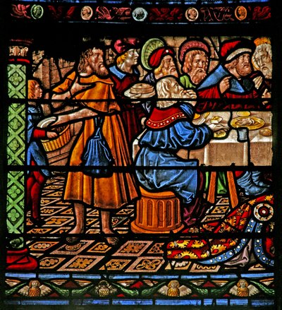 Ventana w6 que representa la comida en la casa de Simón? de French School