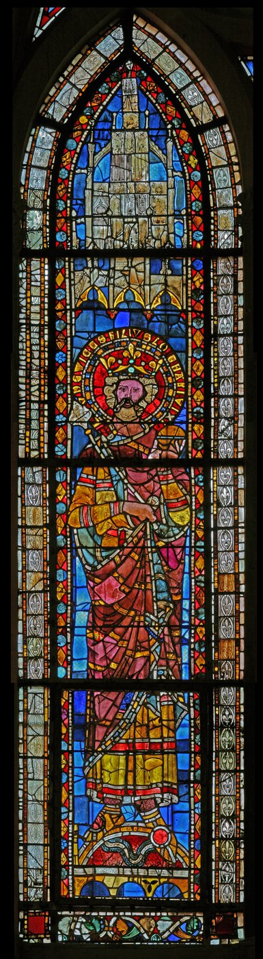 Ventana w7 que representa a Luis, hijo de Lotario VI? de French School