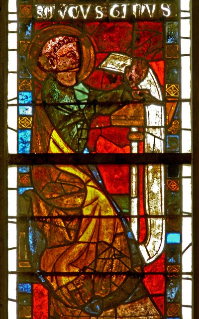 Ventana w8 que representa a San Agustín de French School
