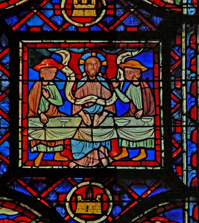 El ciclo de la Resurrección - la Cena en Emaús de French School