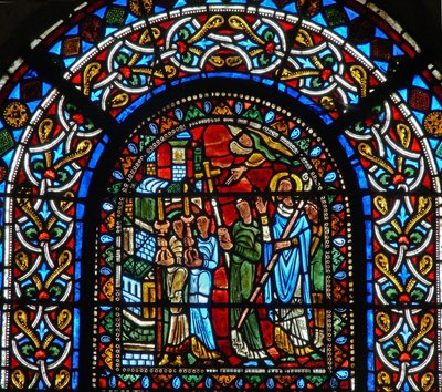 Un panel de borde (C12) y una procesión de French School