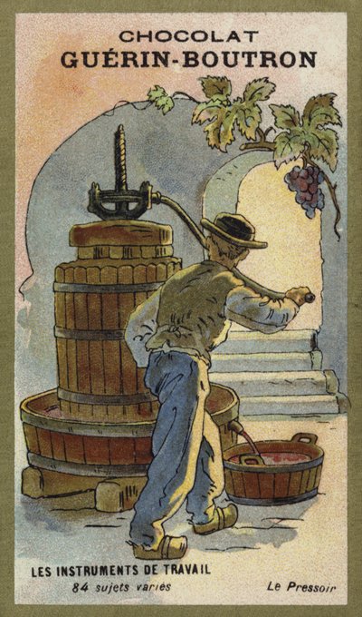 Prensa de vino de French School