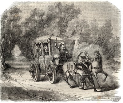 Sin la guardia del rey a quien encontraron felizmente, es probable que volvieran a caminar. El Abad de Fremicourt intentó convencer a la Marquesa de Montespan (Francoise Athenais) por Rochechouart Mortemart (o Madame de Montespan) (1640-1707) de dejar el de French School