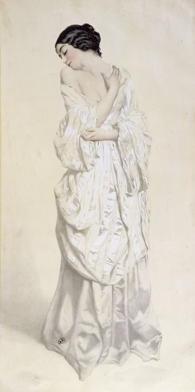 Mujer en bata de French School