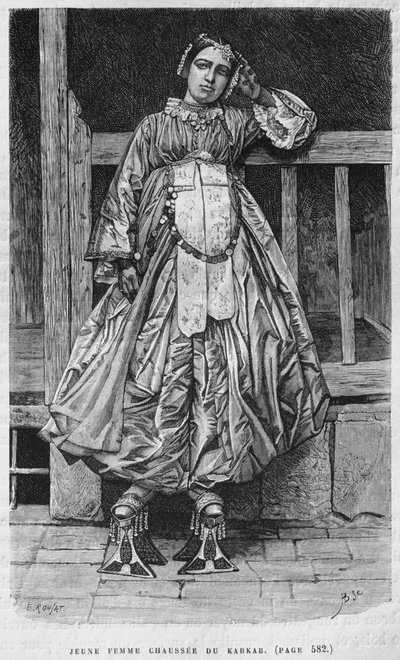 Mujer con kabbab, de La Syrie d