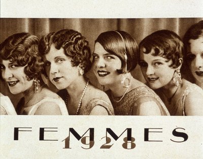 Mujeres con el pelo de los chicos - en "Vu" de French School