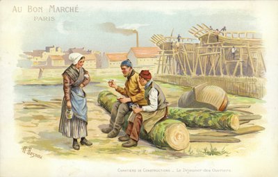 Trabajadores descansando de French School
