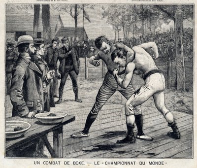 Campeonato Mundial: pelea de boxeo entre Jim Corbett y Bob Fitzsimmons en Carson, Nevada, Estados Unidos: En 