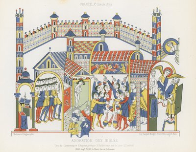 Adoración de ídolos de French School