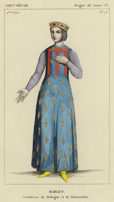 Siglo XIII, Reinado De Luis IX, Mahaut, Condesa De Bolonia Y De Dammartin de French School