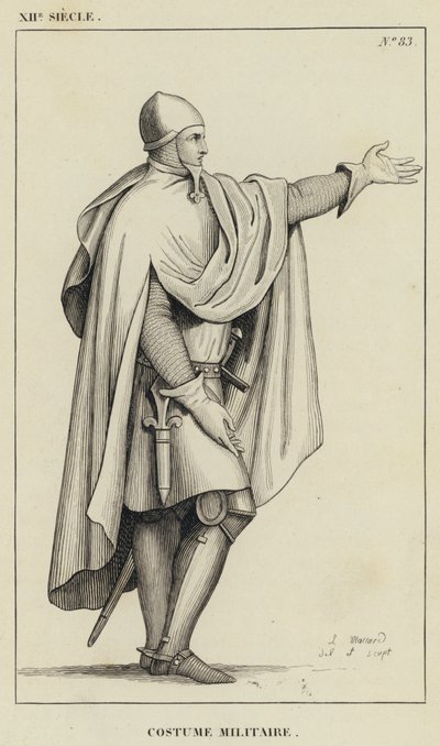 XII Siecle, Costume Militaire de French School