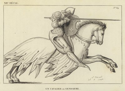 Siglo XII, Un Jinete o Gendarme de French School