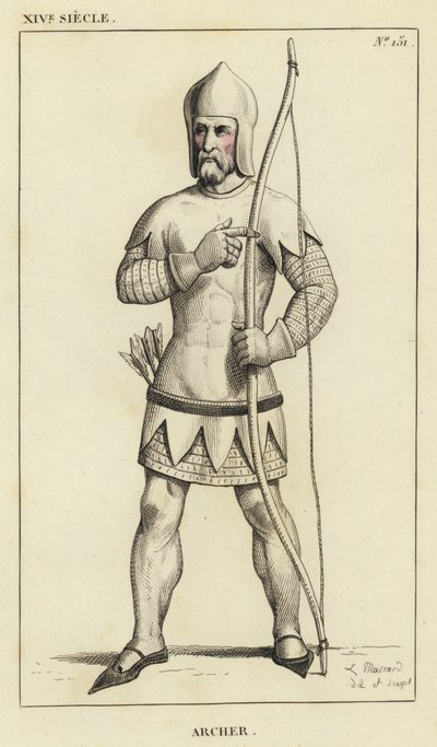 Siglo XIV, Arquero de French School