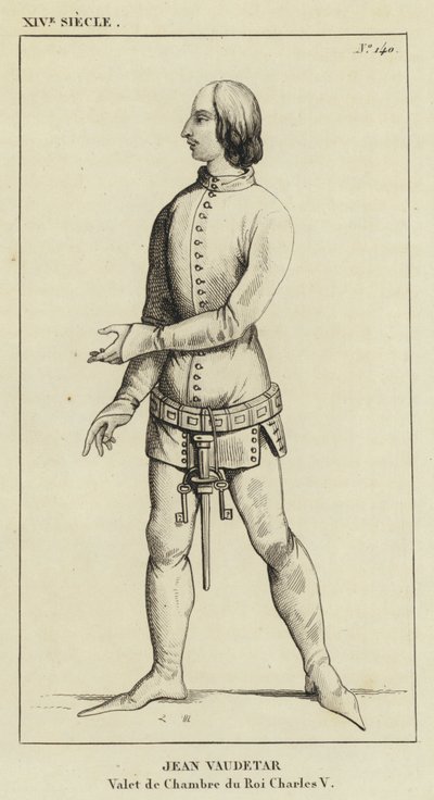 Siglo XIV, Jean Vaudetar, Valet de Chambre del Rey Carlos V de French School