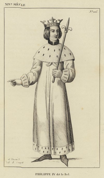 Siglo XIV, Felipe IV llamado el Hermoso de French School
