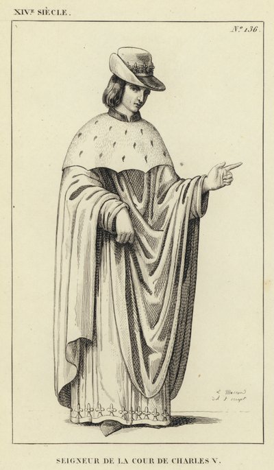 XIV Siglo, Señor de la Corte de Carlos V de French School