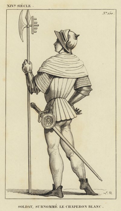 Siglo XIV, Soldado, Apodado el Capuchón Blanco de French School