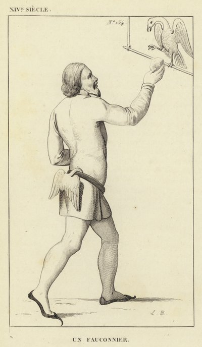 XIV Siecle, Un Fauconnier de French School