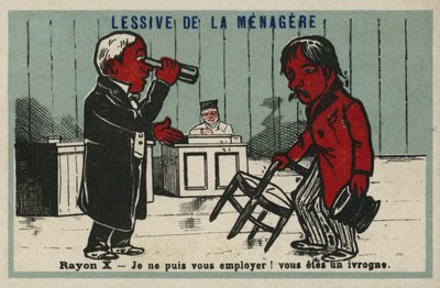 Rayos X - ¡No puedo emplearte! Eres un borracho de French School