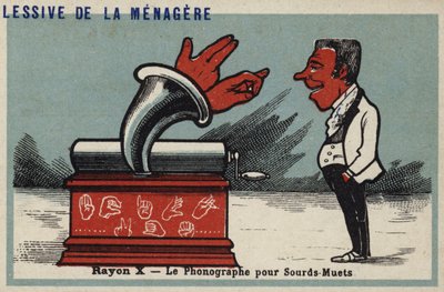Rayos X - fonógrafo para sordomudos de French School