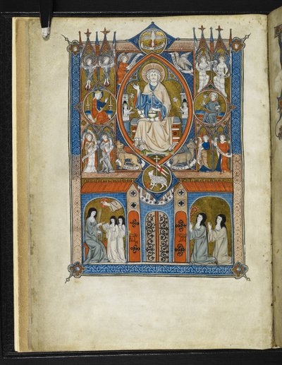 Yates Thompson MS 11 f.1v Estado ideal de Sainte Abbaye, de 