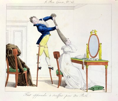 Debes aprender a sufrir por la belleza, lámina 64 de la serie Le Bon Genre de French School
