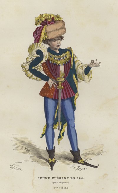 Joven dandi, 1480 de French School