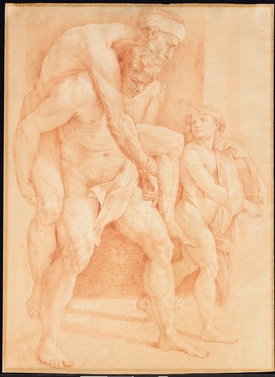 Joven salvando a su padre, después de Rafael de French School
