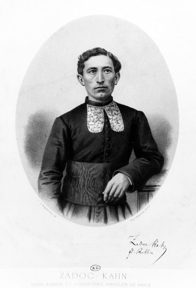 Zadoc Kahn, Gran Rabino del Consistorio de Francia, c.1869 de French School